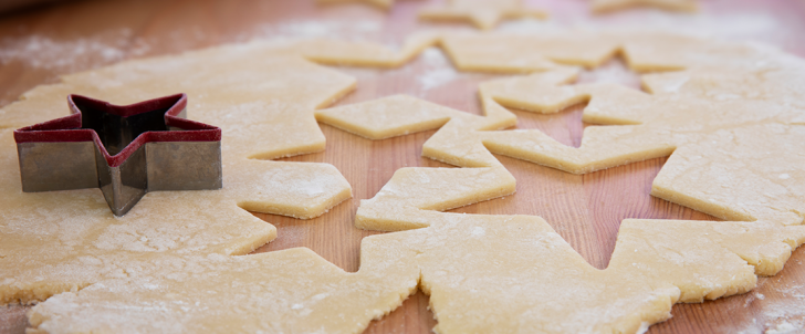 Making star cookies